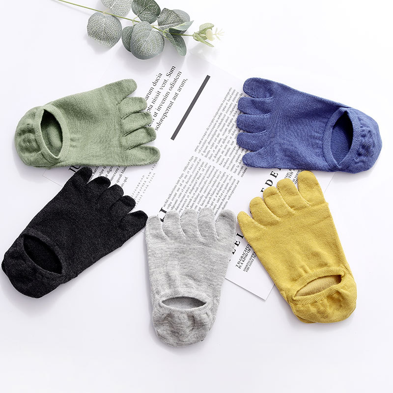 袜子袜袜筒夏季批发趾五指脚趾袜低腰春夏季短春夏五吸汗趾棉分男