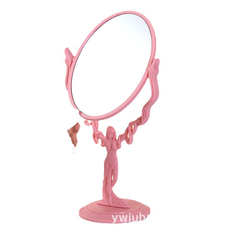 Manufacturers Customize Korean Style Double Mirror Cosmetic Mirror Desktop Double-Sided Makeup Mirror Cute Princess Mirror Fashion Table Mirror