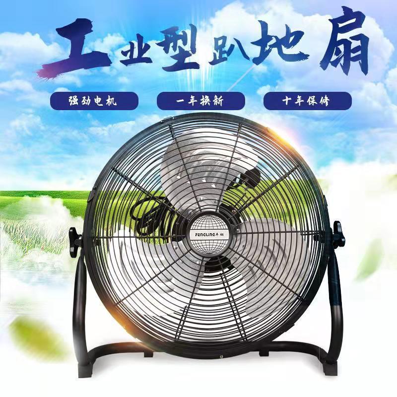 强力大功风扇落地扇家用丰翎趴地扇工地家用落地扇落地电风扇地扇