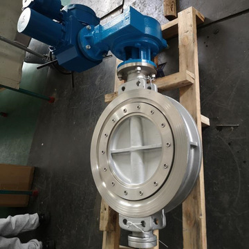 胶南机电市场d973h-16c dn400对夹式密封电动调节蝶阀 d973h碳钢