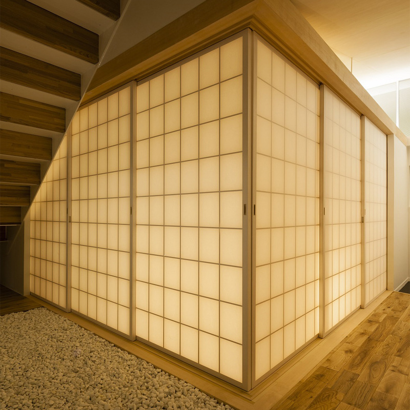 批发日式推拉门移门格子门榻榻米和室全屋料理店隔断格栅门折叠门