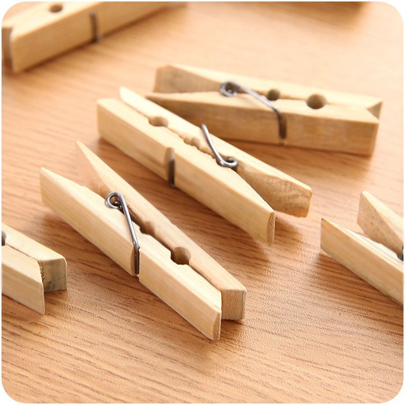 木夹子照片夹子木质相片夹原木色便签夹照片墙装饰晾晒夹子木制品