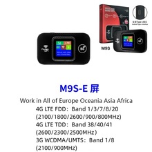 M9S4g无线路由器type-c接口移动WiFi随身便携式3000HAh插SIM卡LTE