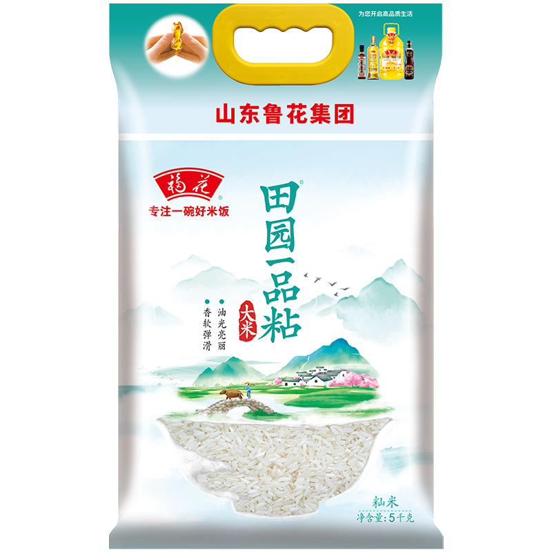 【官方直营】鲁花福花田园一品粘大米5kg-阿里巴巴
