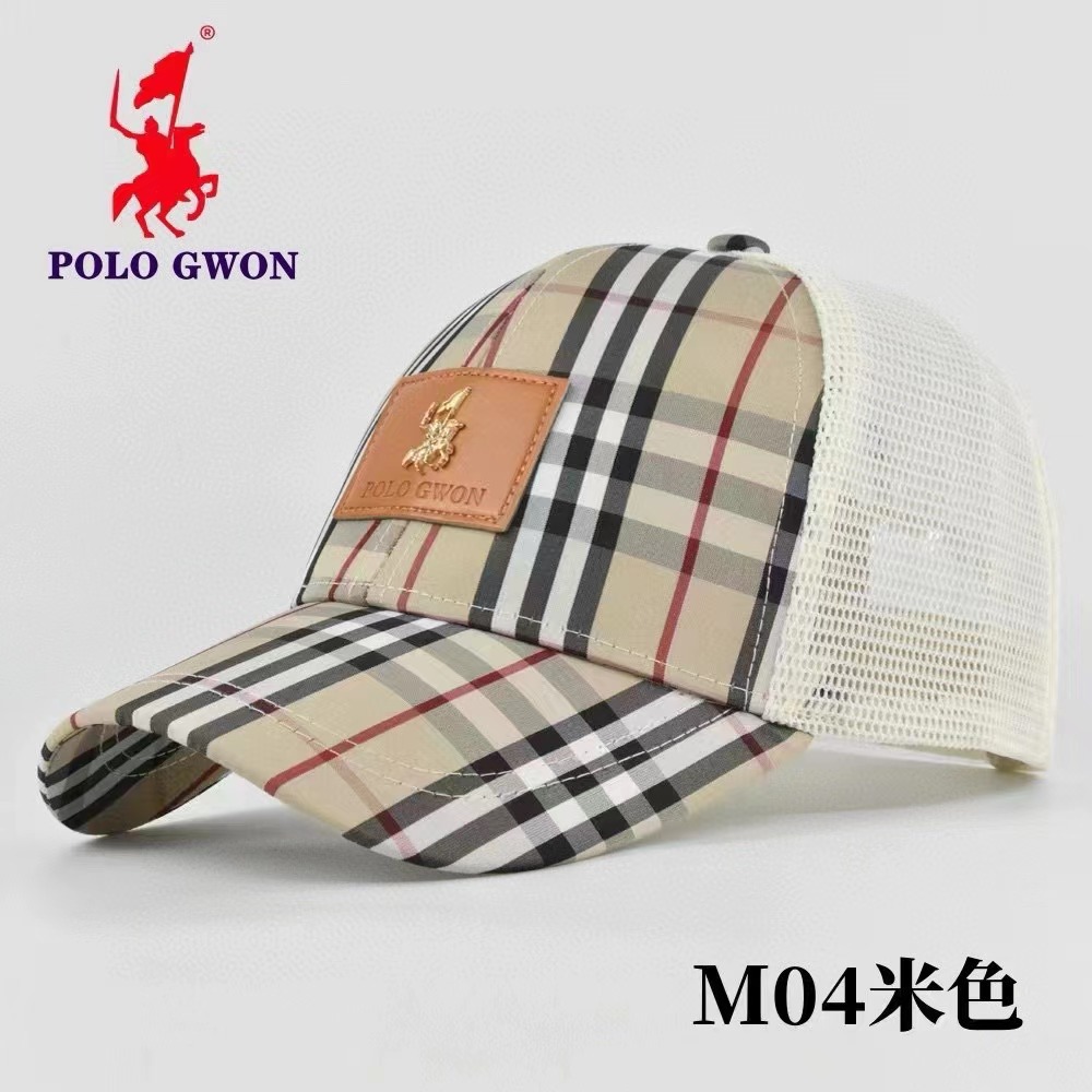 保罗格子棒球帽大头围男士棒球帽休闲遮阳运动帽欧美时尚太阳帽潮