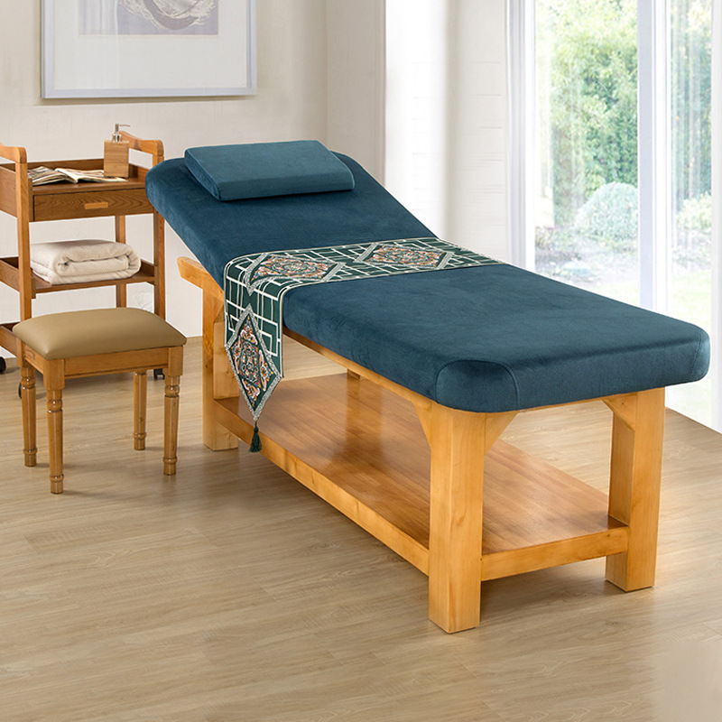 加固木质美容床泰式按摩床推拿床踩背床会所spa床不晃响可接定制
