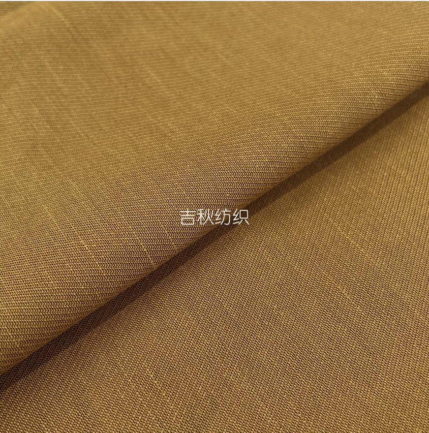 195g斜纹天丝棉仿麻竹节面料 素色衬衫裤子休闲服风衣面料-阿里巴巴