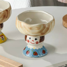 日本创意陶瓷马克杯碗 礼品糖果皿卡通可爱首饰盒甜品碗沙拉碗