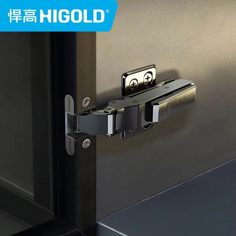 悍高正品玻璃门铝框门固装铰链橱柜衣柜门阻尼液压缓冲合页门铰