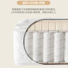 床垫超软乳胶酒店2米2软垫家用护脊30cm厚弹簧席梦思品牌