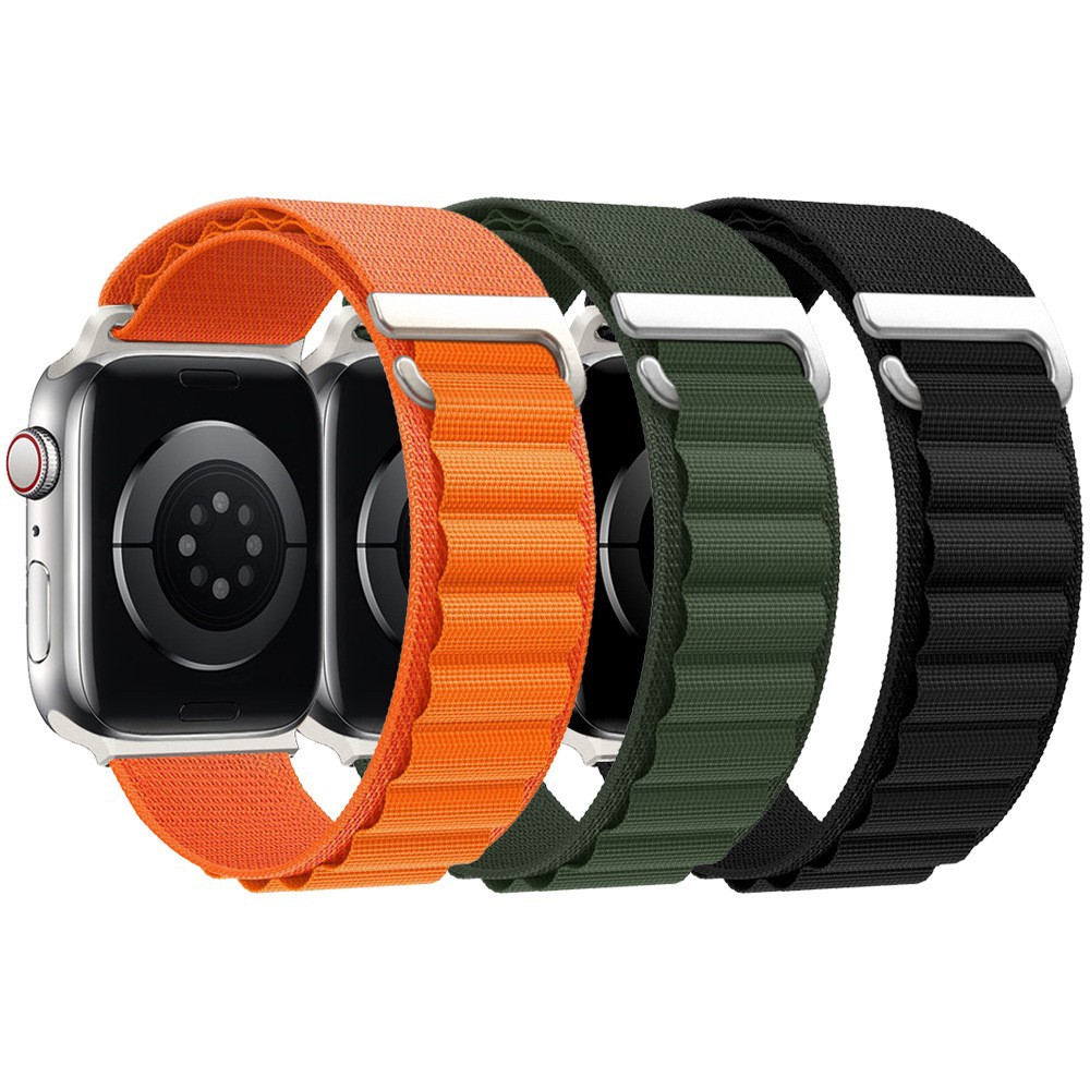 适用于apple ultra 高山编织表带 iwatch8尼龙回环苹果手表带现货