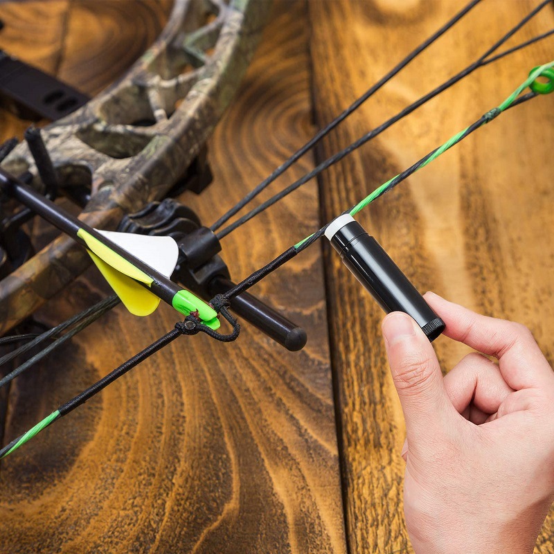 跨境同款黑色中性弦蜡 复合反曲弓箭射箭配件弓弦养护蜡10g装便携