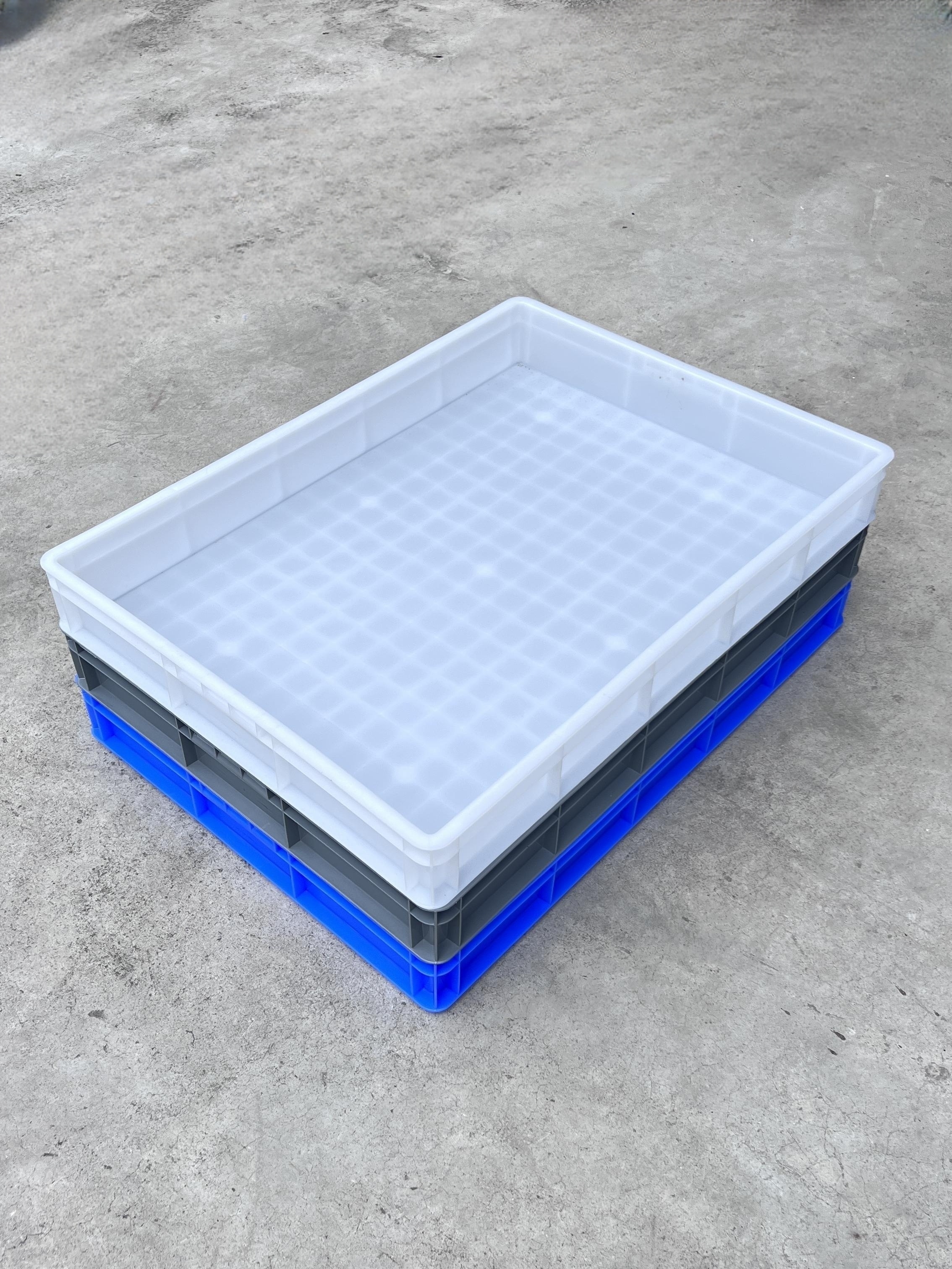 加厚大号塑料沙盘塑胶箱长方塑料方箱周转箱面包大浅盘方盘收容箱