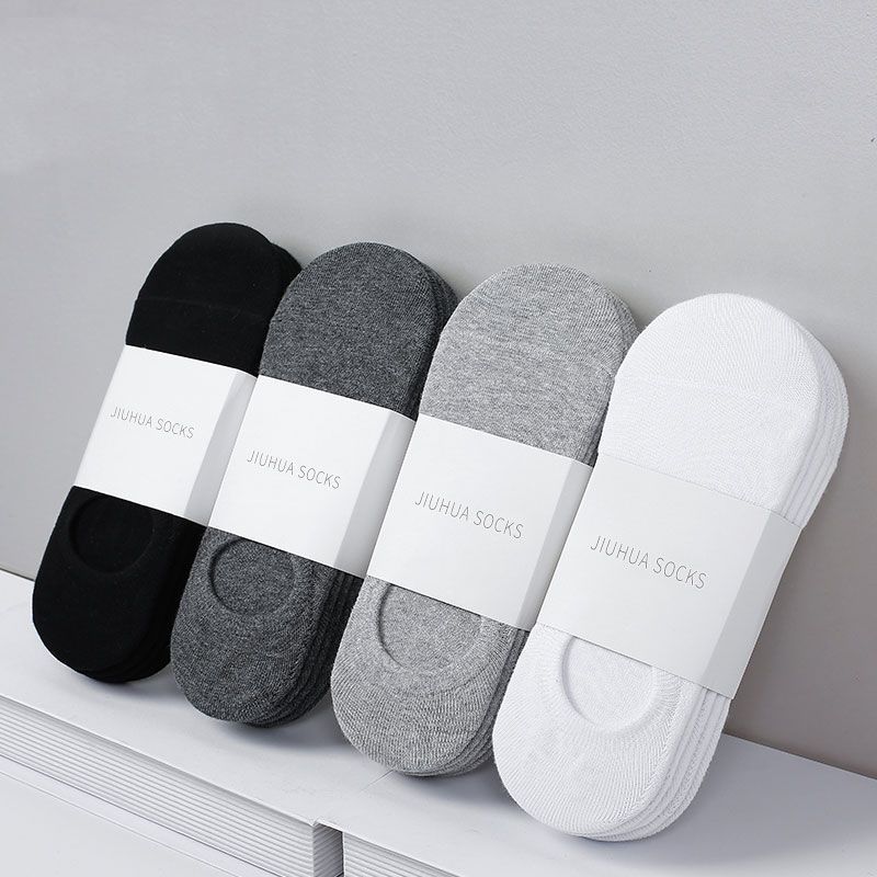 Spring and Summer Socks Male Socks Korean Style Low-Top Ankle Socks Silicone Low Top Invisible Socks Sports Men Cotton Socks Wholesale
