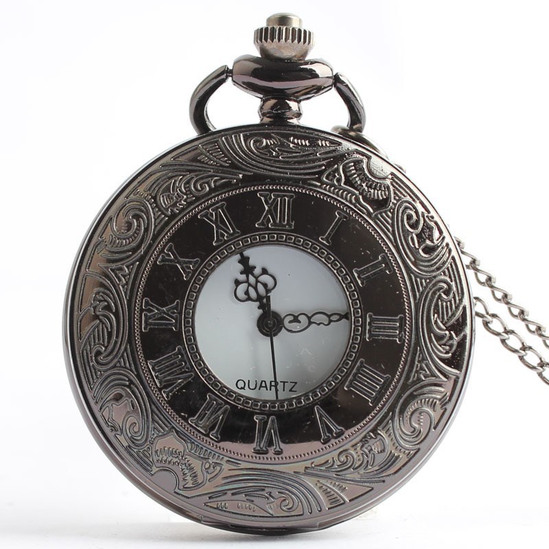 Factory Wholesale Foreign Trade Quartz Watch Hot Selling Pocket Watch Hollow Pocket Watch Classic Retro Necklace Pocket Watch