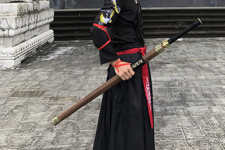 龙泉市木汉剑木质刀剑带鞘古风武侠宝剑汉服佩剑cos表演道具武术