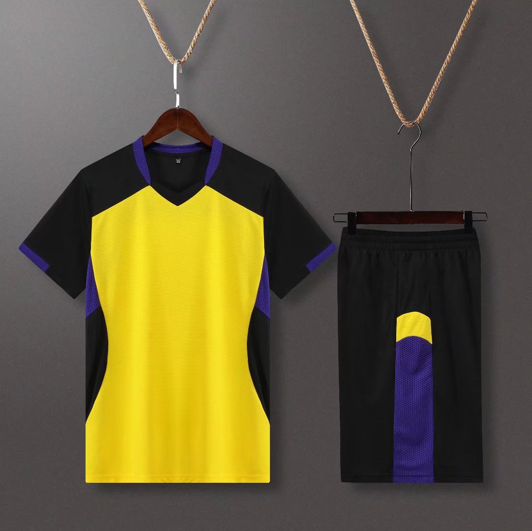 排球服套装短袖男女情侣款网球服比赛训练服队服羽毛球足球服套装