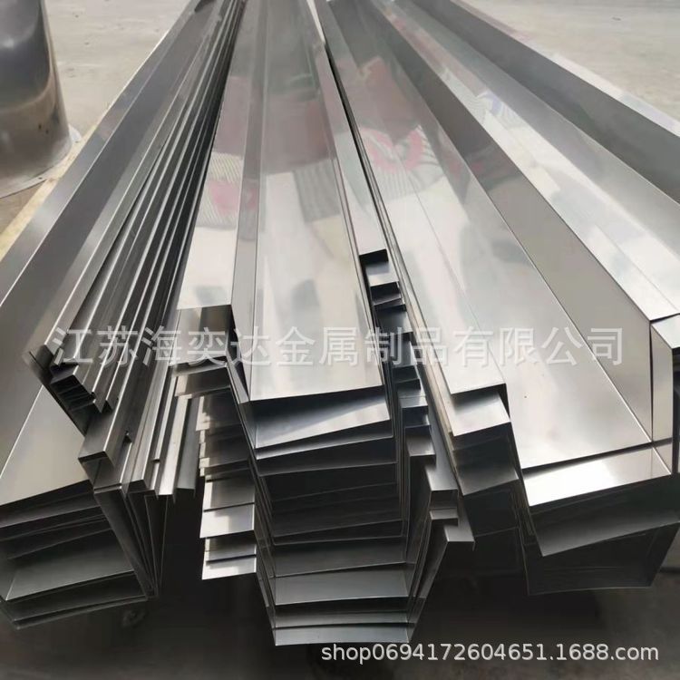 Factory Stainless Steel Gutter House Eaves Drainage Sedimentation Tank Outlet Weir Trough 201 304 Stainless Steel Gutter Sink