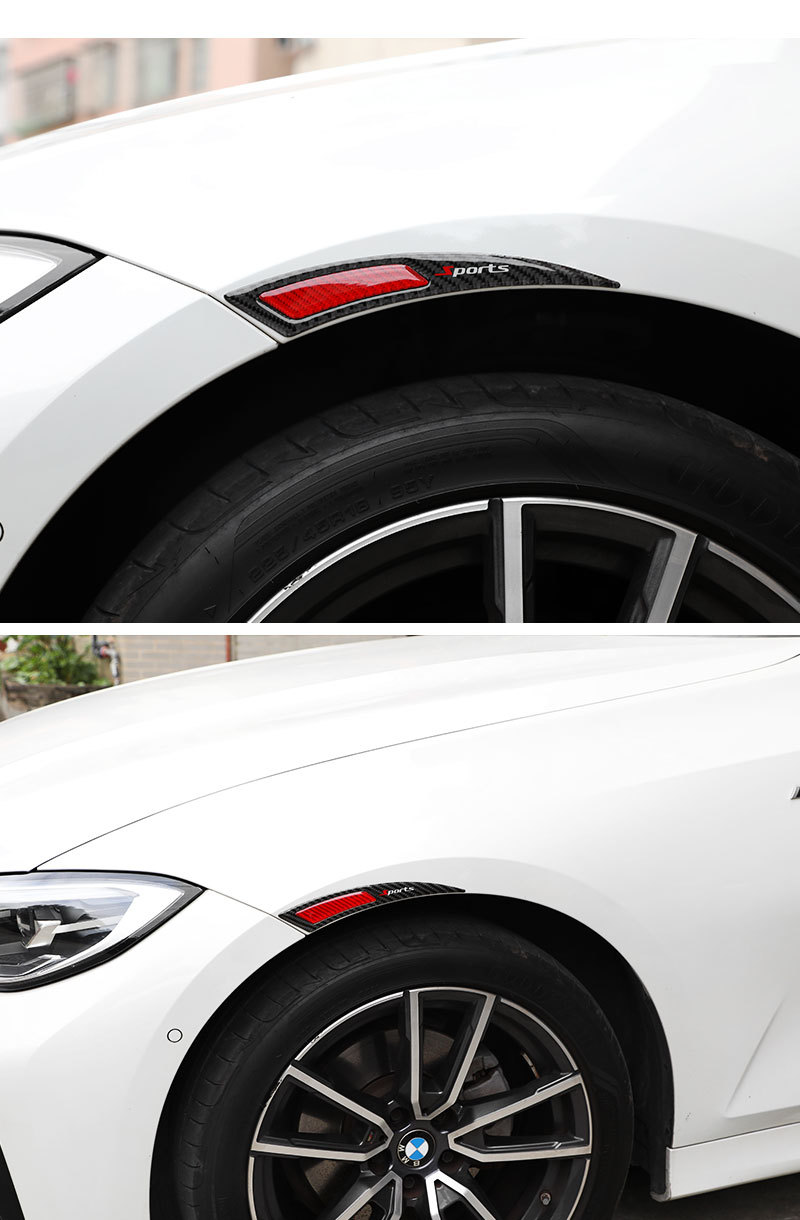 新款碳纤维汽车轮眉防撞条防划防刮车身轮眉贴汽车用品跨境货源