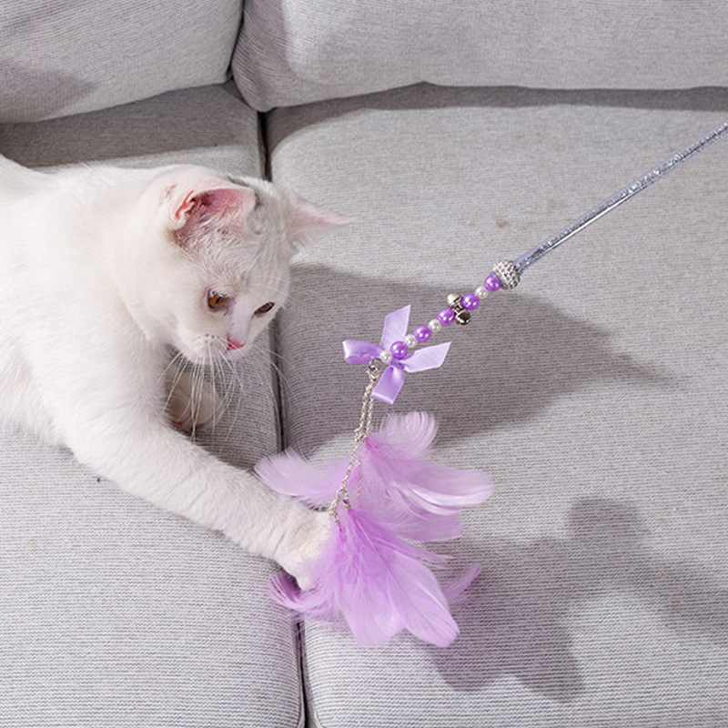 Cat Cat Teaser Multiple Options Fairy Butterfly Replaceable Cat Teaser Cat Interactive Toy Sample Can Be Used