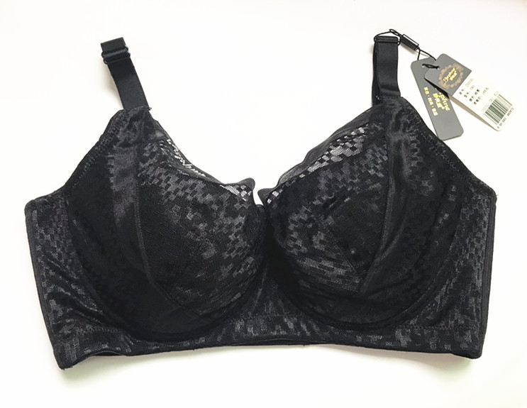 蕾丝大码有钢圈文胸 珍芙妮3202聚拢调整型收副乳薄杯透气女内衣