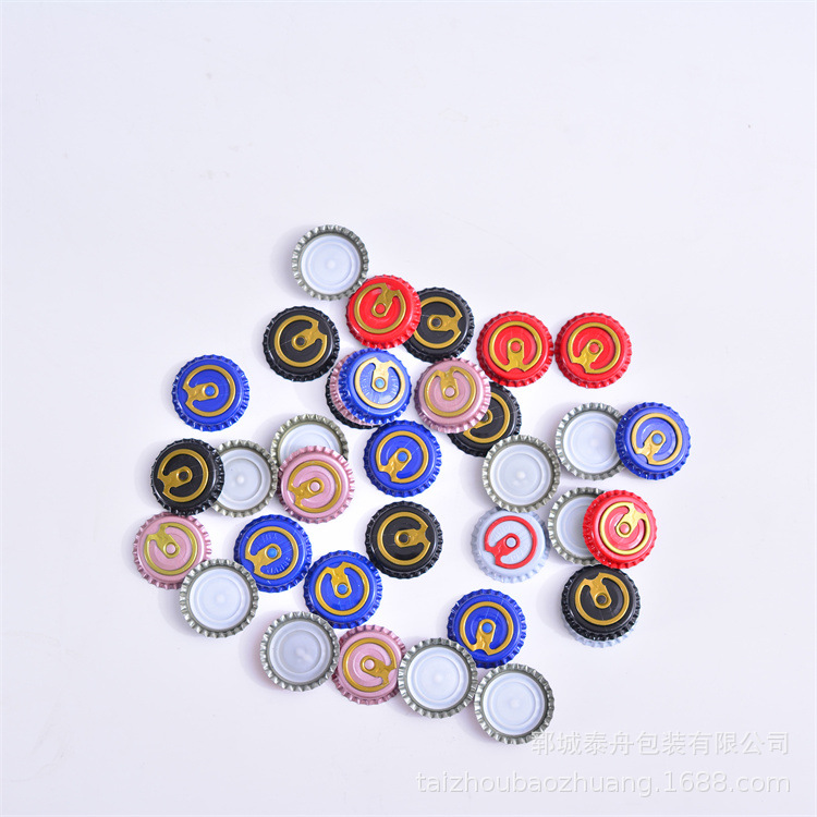 厂家批发供应啤酒瓶盖汽水饮料瓶盖创意酒瓶马口铁鼎拉环盖