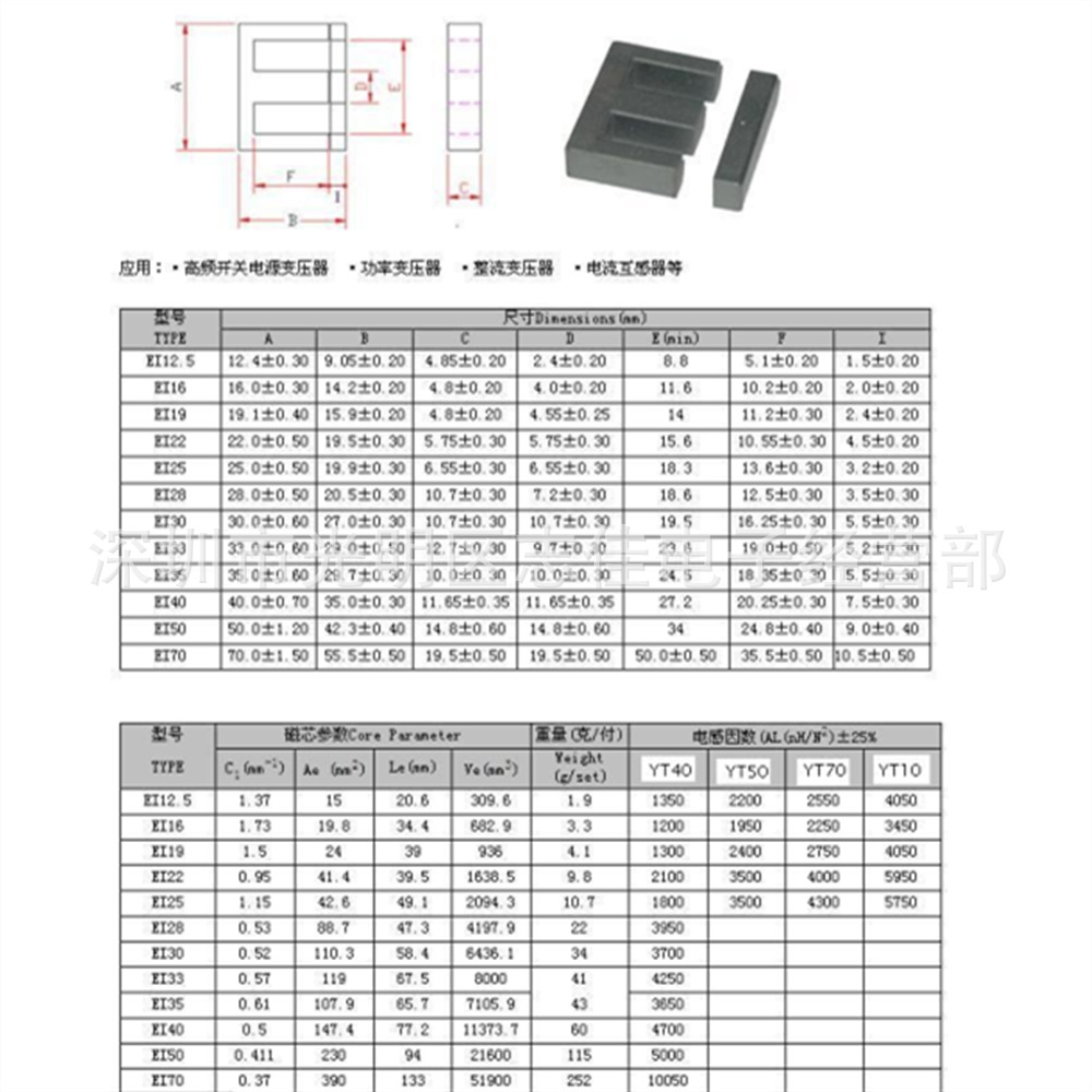 ei22磁芯ei22变压器磁芯铁氧体磁芯core软磁磁芯-阿里巴巴