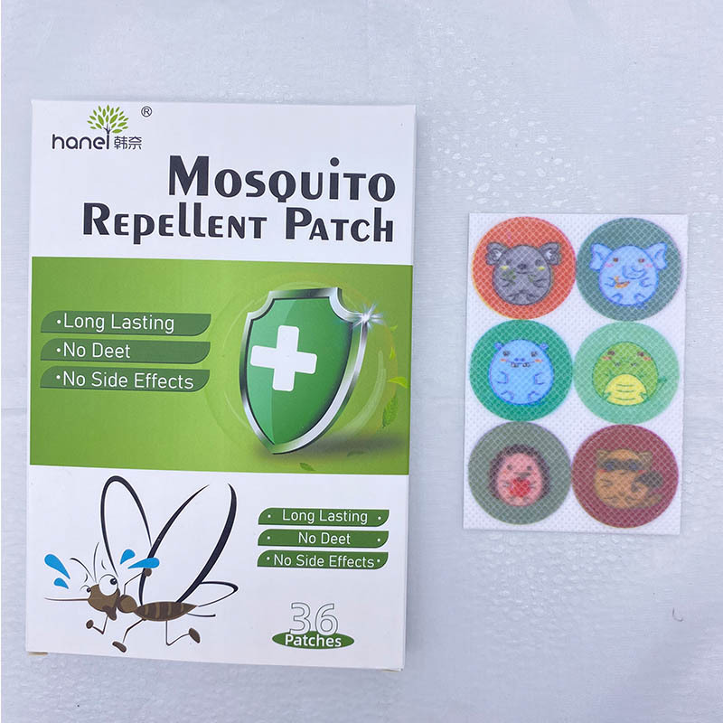 外贸跨境现货卡通驱蚊贴36贴植物精油儿童成人孕妇露营防蚊2.20元