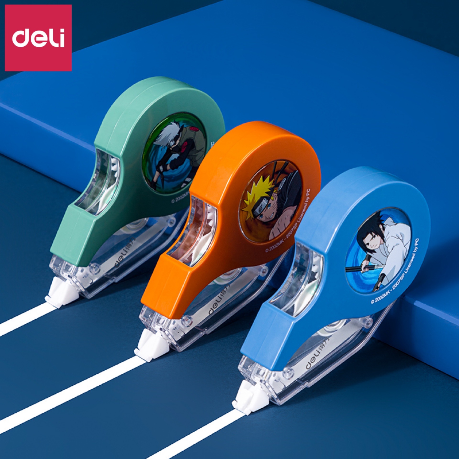 得力71536修正带火影忍者系列改错带涂改带小巧便携改正带修正带