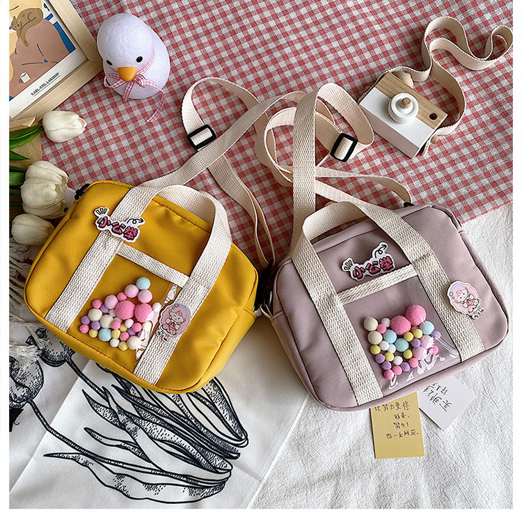 时尚小清新斜挎包小提包日系jk可爱少女包包学生日常单肩包文艺女