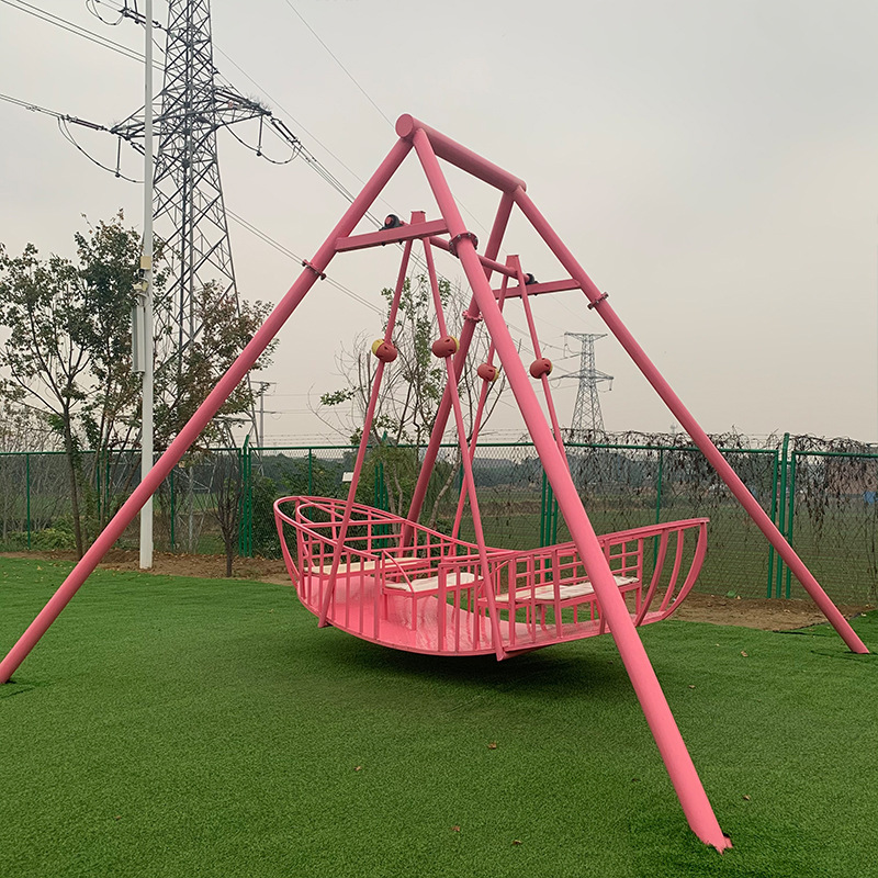 网红无动力海盗船 坑爹海盗船 室外大型无动力景区游乐设备-阿里巴巴