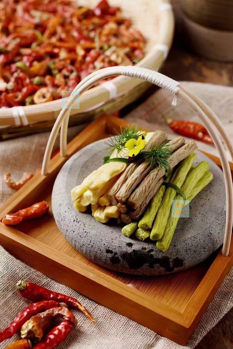 香豆豆三色腐竹118g柱状鲜腐竹豆制品火锅食材超市火锅店新品