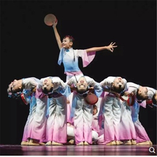第九届小荷风采月愿儿童舞蹈演出服手鼓道具古典舞秧歌表演服六福