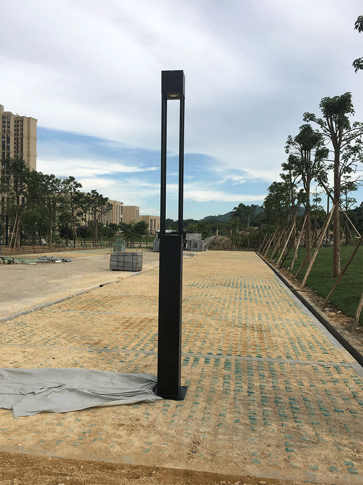 厂家现货3米4米庭院灯led30w四方形景观灯公园小区道路灯美观大方