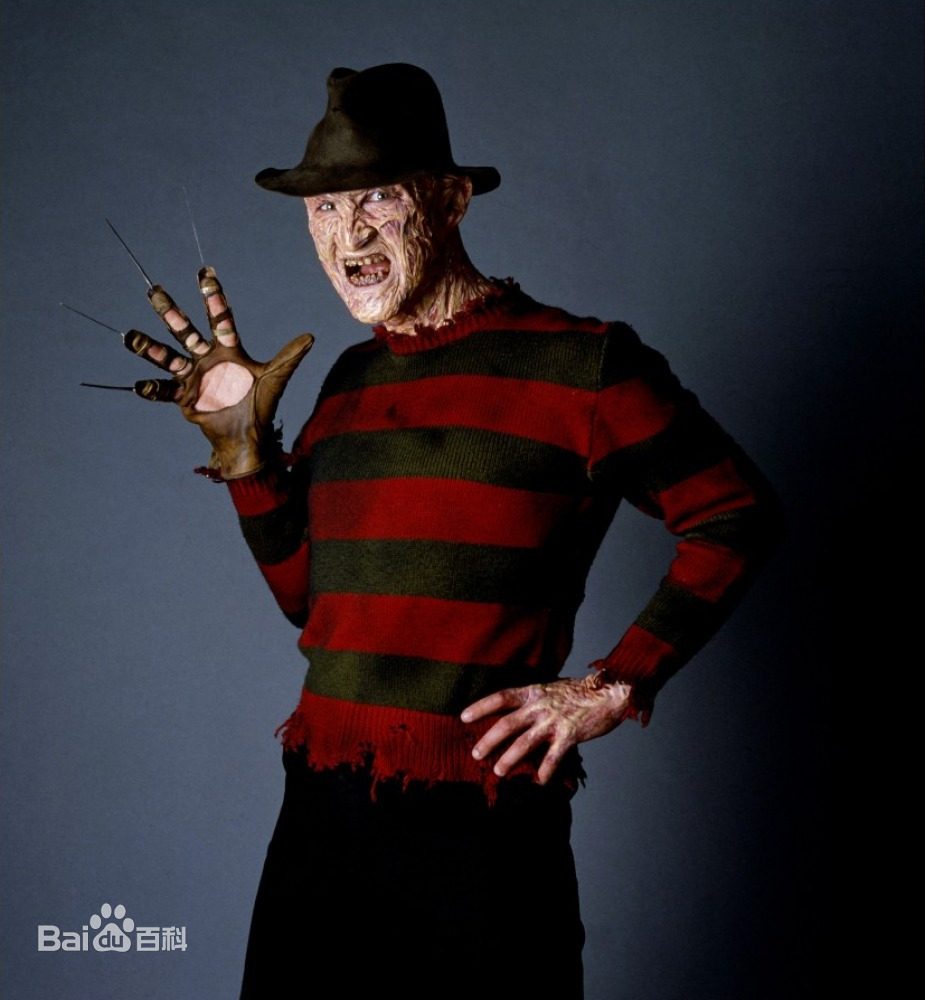 万圣节面具乳胶头套弗莱迪同款面具手套帽子酒吧舞会cos角色扮演