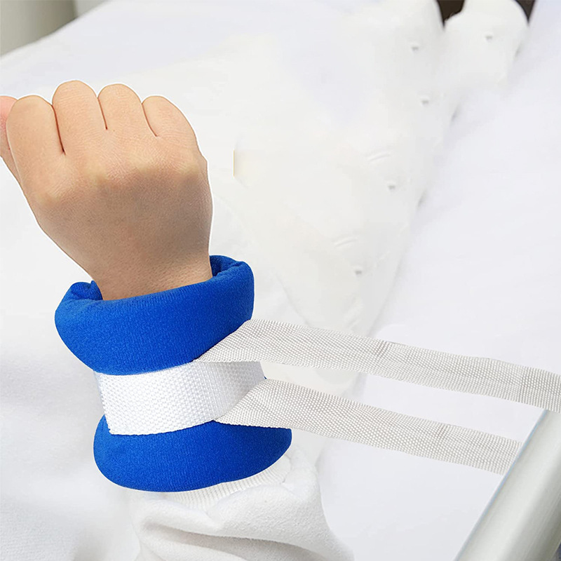 跨境热销带卧床病人约束带四肢约束带手腕脚腕束缚带固定带束手带