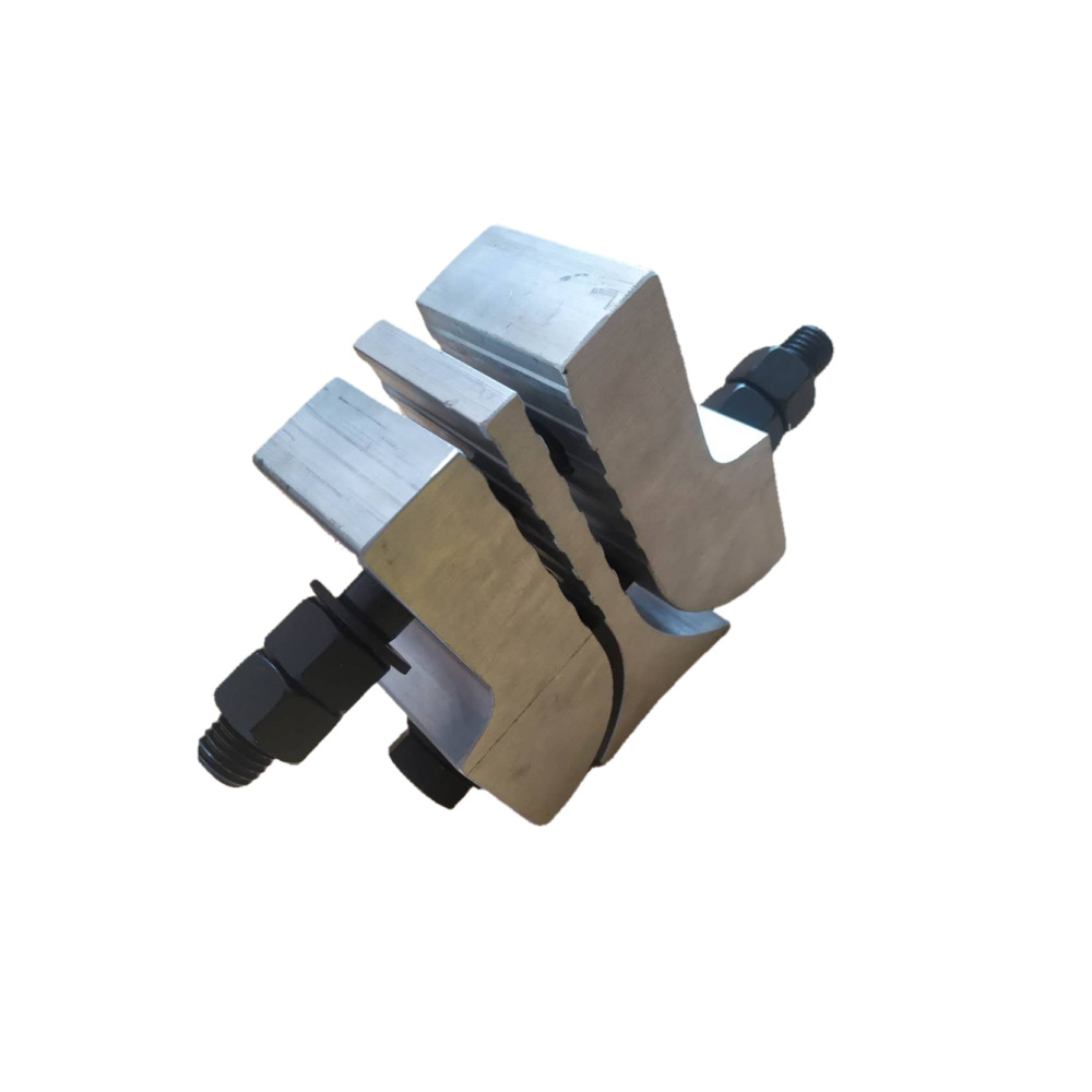 钢丝绳输送带铝合金夹具皮带接头斗提机皮带夹板提升机夹具n-tgd