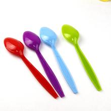 一次性彩色pp勺塑料冰激凌勺子一次性塑料酸奶勺刀叉汤勺餐具批发