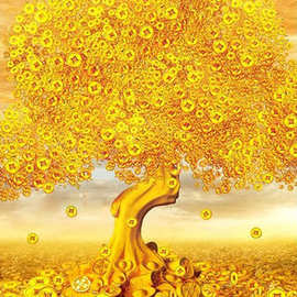 金钱树装饰油画