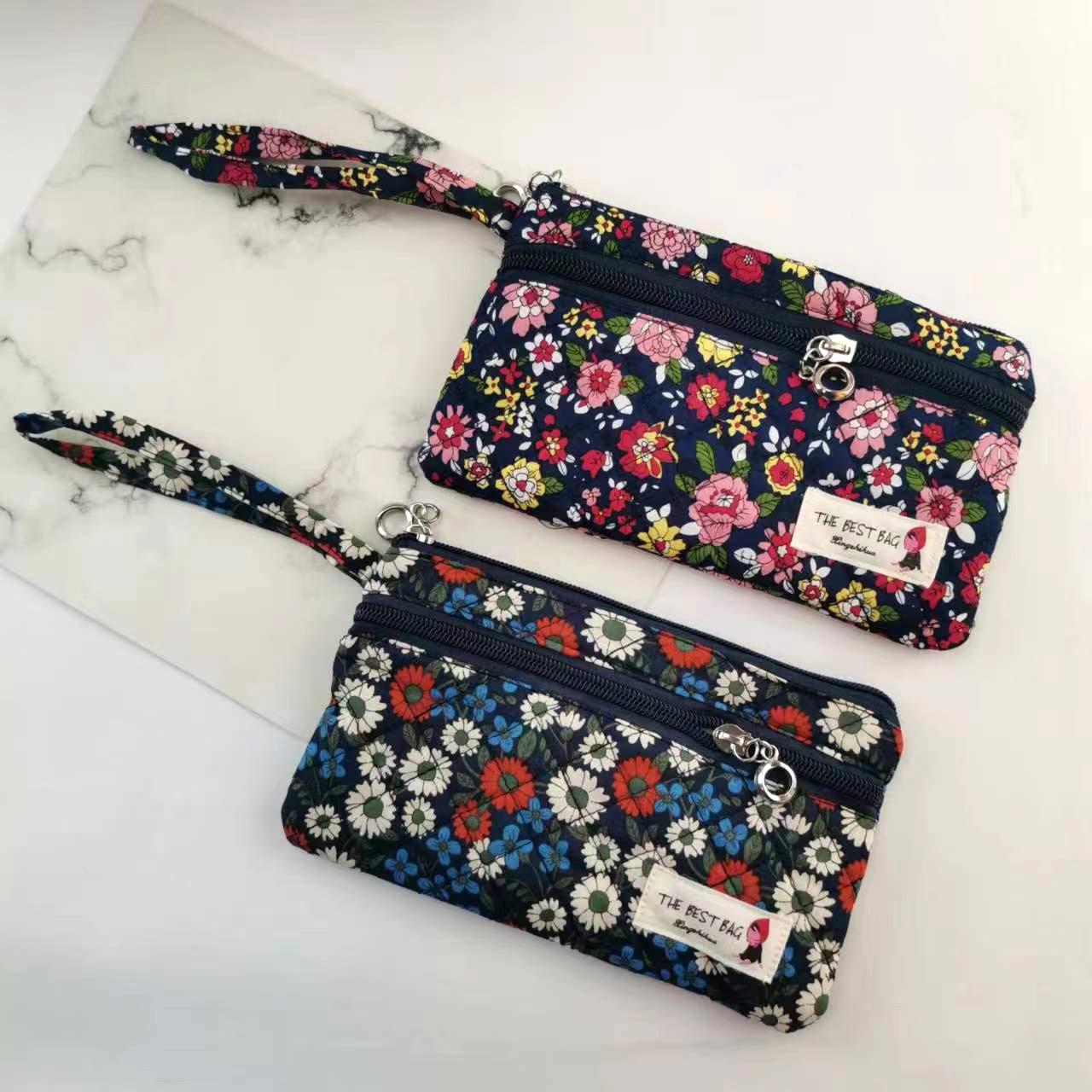 小花布碎花零钱包