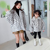 girl Parenting coat 2021 new pattern children Autumn and winter Plush thickening keep warm Children Lamb Plush Children's clothing