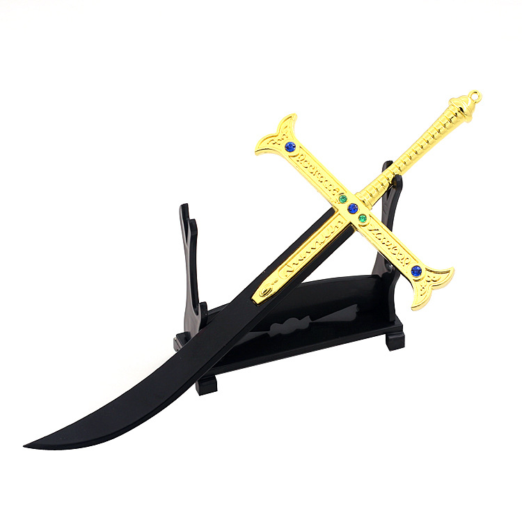 海贼动漫周边鹰眼无上大快刀十二工之一黑刀夜金属工艺品摆件模型