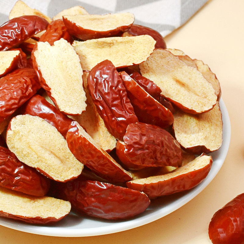 香酥脆枣红枣干红枣片新疆大红干片圈无核干吃泡茶泡水煮粥甜代发