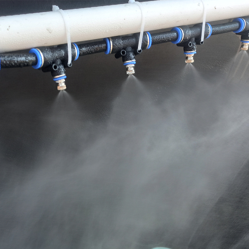 工地围挡雾化喷嘴 降温加湿喷雾头 养殖消毒冷雾降尘自动防疫喷洒