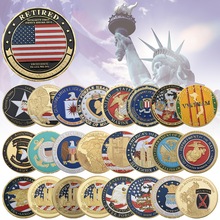 美国101空降师徽章纪念章军迷战争收藏把玩工艺品纪念收藏币