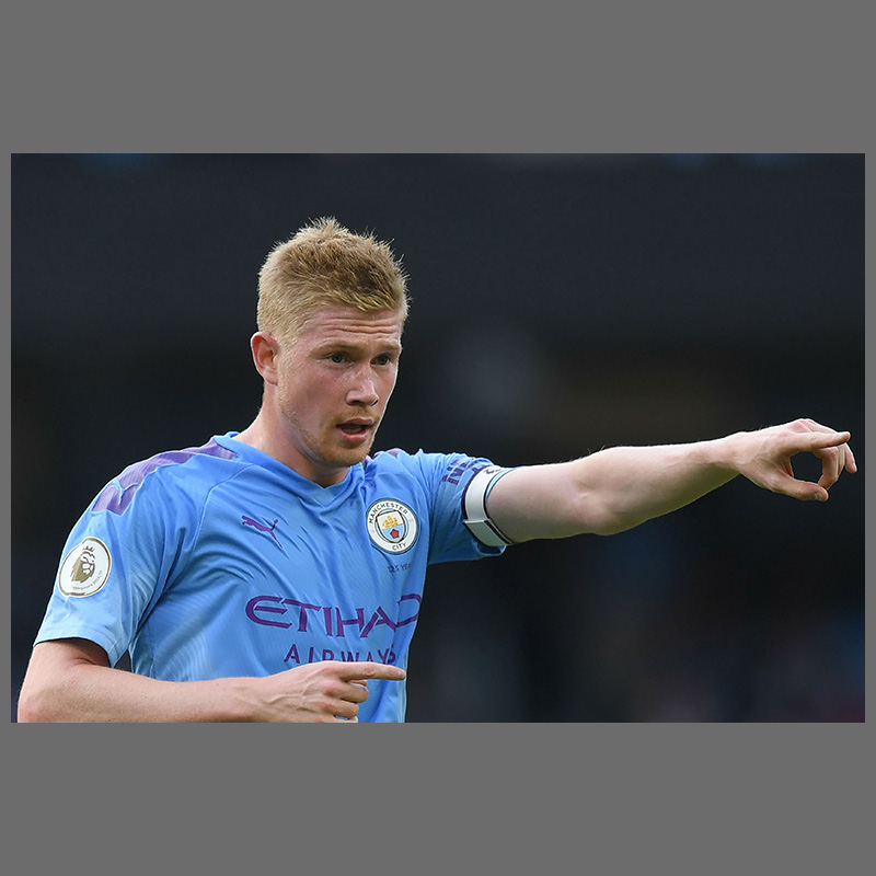 64n德布劳内海报曼城丁丁球星足球装饰画挂图梅西c罗墙贴壁纸 图片