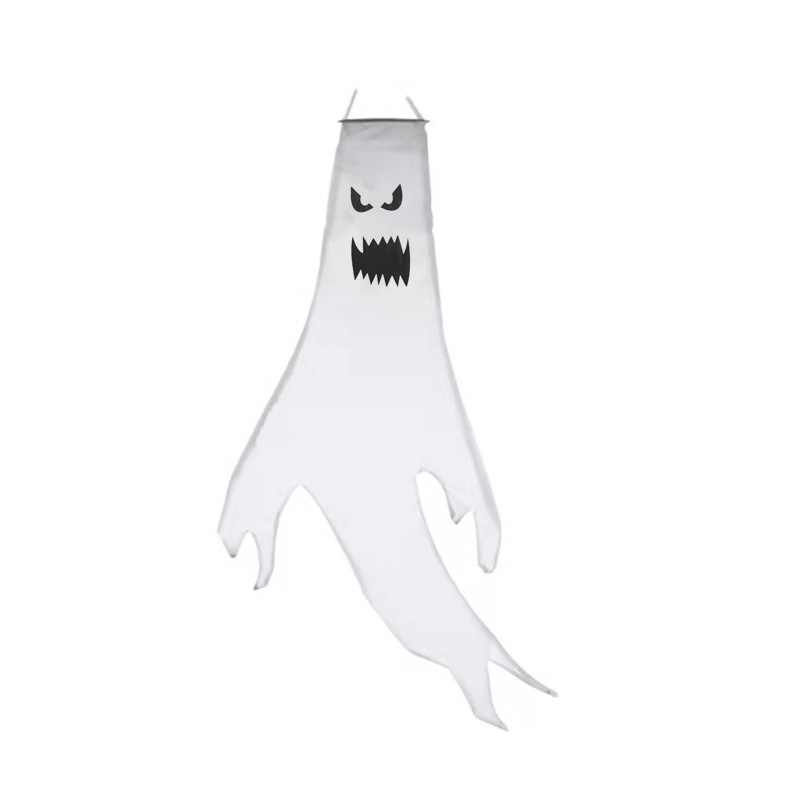 Halloween Hair Dryer Ghost Decoration Ghost Festival Face Luminous Led Printing Ghost Pendant Venue Layout Ghost Props