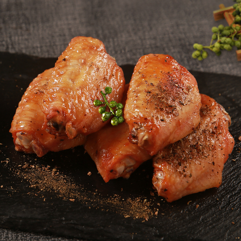 鼎一藤椒风味鸡中翅1kg/包半成品烧烤小吃餐饮商用批发网红鸡翅中