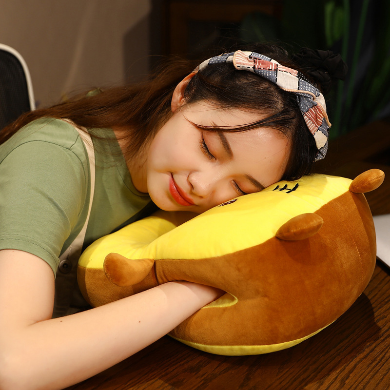 面包午睡枕趴睡枕学生趴桌子午休办公室可爱抱枕头暖手靠垫睡觉