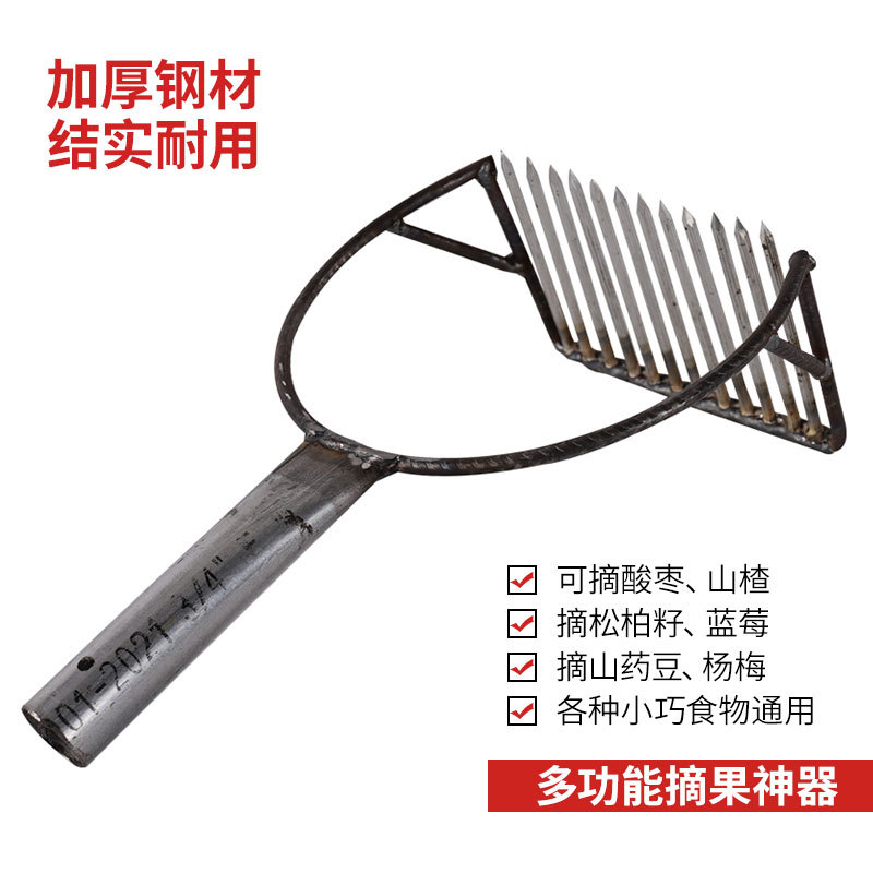 多功能摘酸枣柏树籽山楂冬枣苹果梨石榴手动工具采摘神器